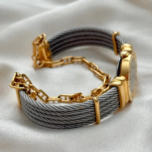 AUTHENTIC VINTAGE PHILIPPE CHARRIOL TWO-TONED WATCH - Picture 7 of 10